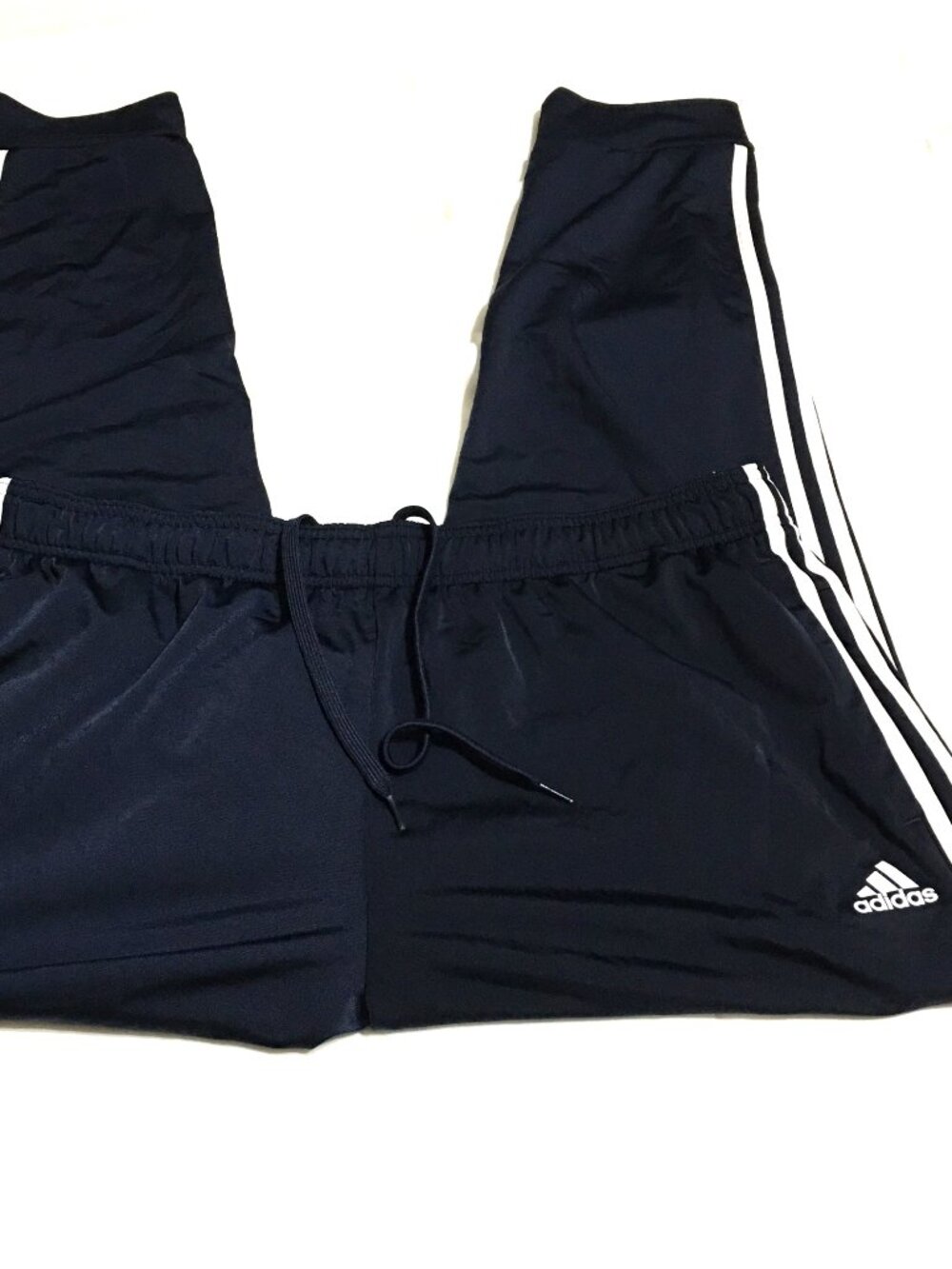 Adidas Track Pants Mens 2XL Navy Blue Training Joggers Athletic Drawstring